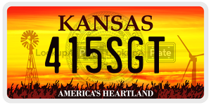 415SGT  license plate in KS