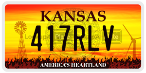 417RLV  license plate in KS