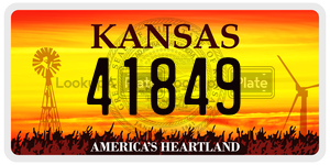 41849  license plate in KS