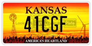 41CGF  license plate in KS