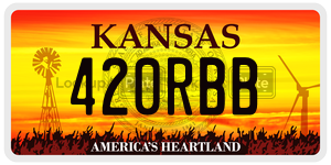 420RBB  license plate in KS