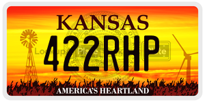 422RHP  license plate in KS