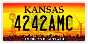 4242AMC  license plate in KS