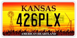 426PLX  license plate in KS