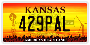 429PAL  license plate in KS