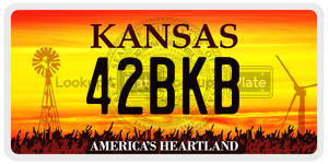 42BKB  license plate in KS