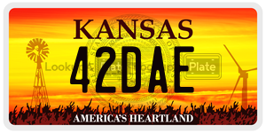 42DAE  license plate in KS
