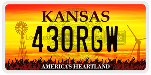 430RGW  license plate in KS
