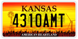 4310AMT  license plate in KS