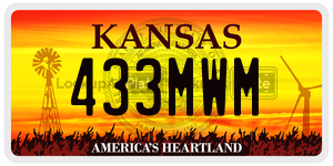 433MWM  license plate in KS