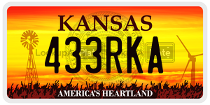 433RKA  license plate in KS