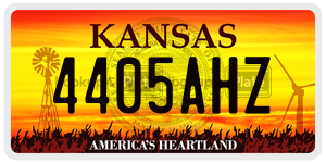 4405AHZ  license plate in KS