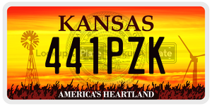 441PZK  license plate in KS