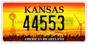 44553  license plate in KS