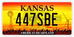 447SBE  license plate in KS