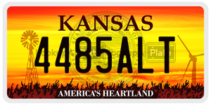 4485ALT  license plate in KS