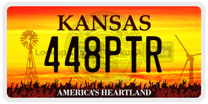 448PTR  license plate in KS