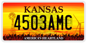 4503AMC  license plate in KS