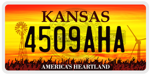 4509AHA  license plate in KS