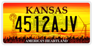 4512AJV  license plate in KS
