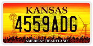 4559ADG  license plate in KS