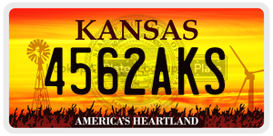 4562AKS  license plate in KS