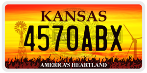 4570ABX  license plate in KS