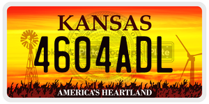 4604ADL  license plate in KS