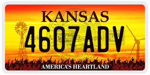 4607ADV  license plate in KS