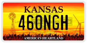 460NGH  license plate in KS