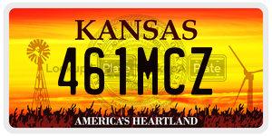 461MCZ license plate in Kansas