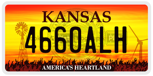 4660ALH  license plate in KS