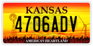 4706ADV  license plate in KS
