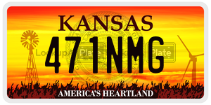 471NMG  license plate in KS