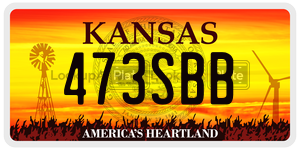 473SBB  license plate in KS