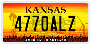 4770ALZ  license plate in KS