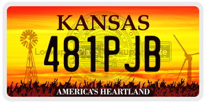 481PJB  license plate in KS