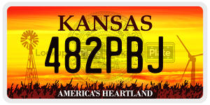 482PBJ license plate in Kansas