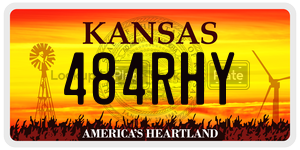 484RHY  license plate in KS