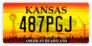 487PGJ  license plate in KS