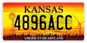 4896ACC  license plate in KS