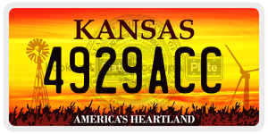 4929ACC  license plate in KS