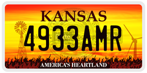 4933AMR  license plate in KS