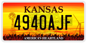4940AJF  license plate in KS
