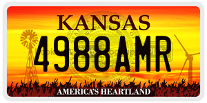 4988AMR  license plate in KS