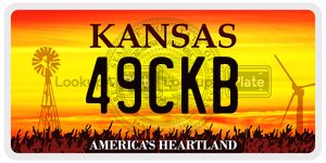 49CKB  license plate in KS