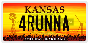 4RUNNA  license plate in KS