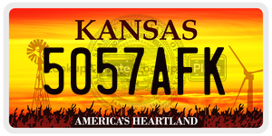 5057AFK  license plate in KS