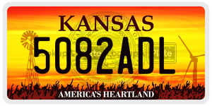 5082ADL  license plate in KS