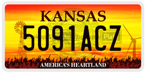 5091ACZ  license plate in KS